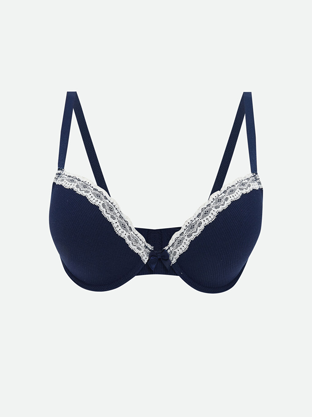 Wired Non-Padded Lace Detailed T-Shirt Bra