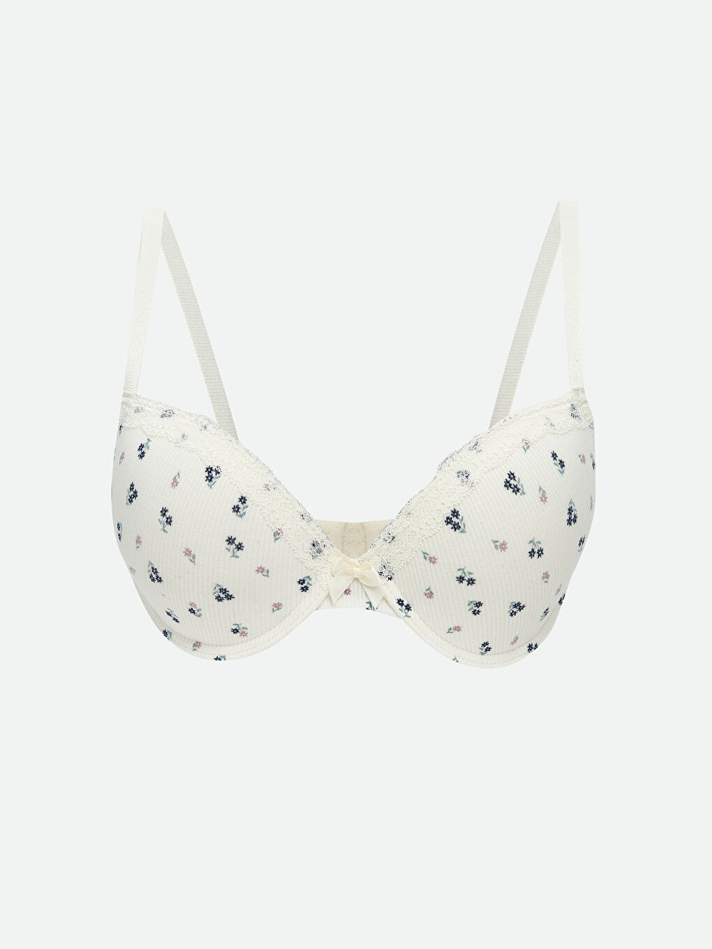 Wired Non-Padded Floral T-Shirt Bra