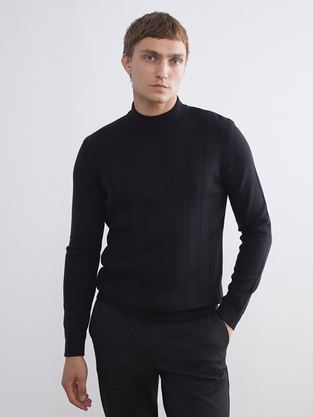 Half Turtleneck Men's Knitwear Sweater