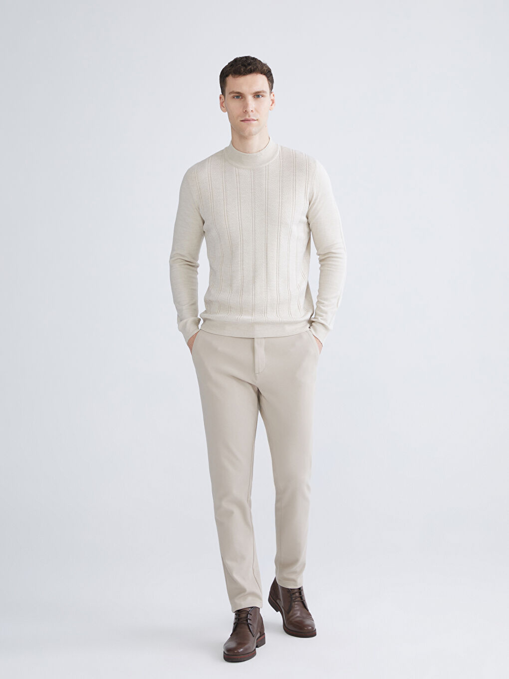 Half Turtleneck Men's Knitwear Sweater-1