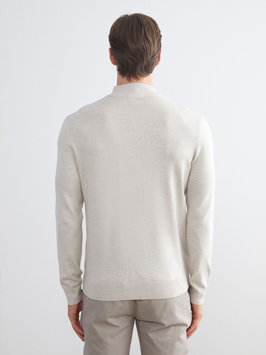 Half Turtleneck Men's Knitwear Sweater-3