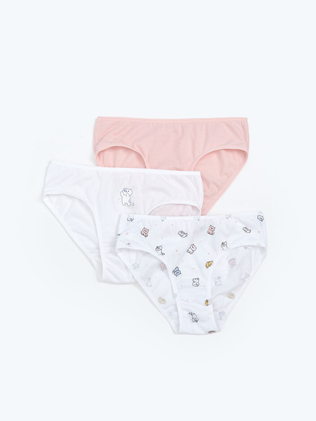 LCW Kids Printed Girl's Panties 3 pcs -W5CA38Z4-LU8
