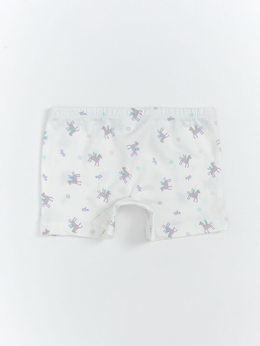 Ekru Beli Lastikli Kız Çocuk Boxer-1