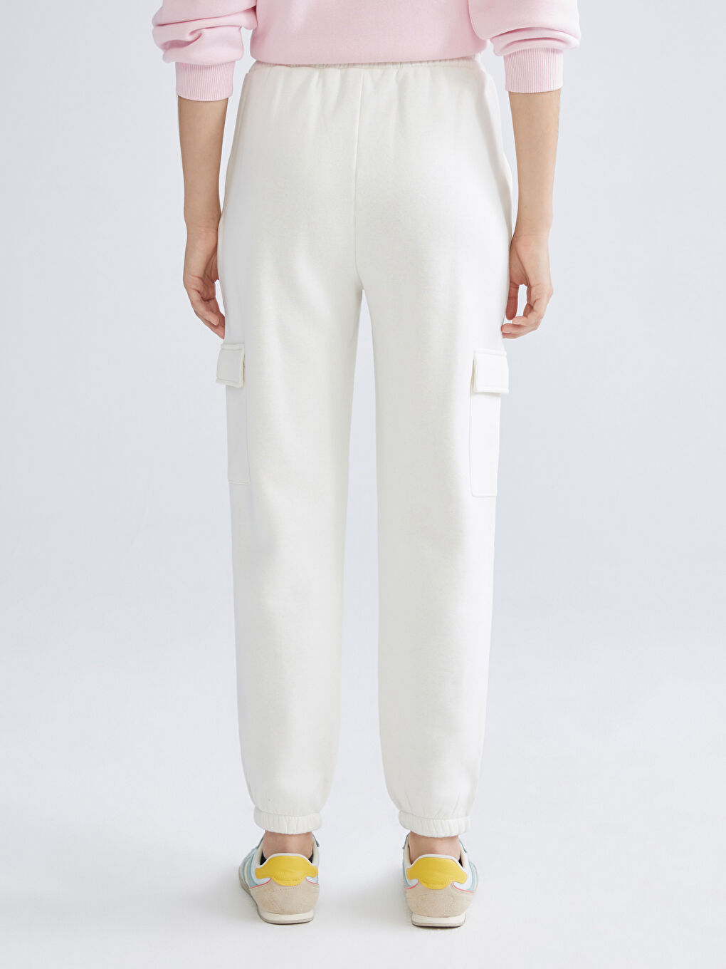 Elasticated Waist Women's Thick Jogger Sweatpants-3