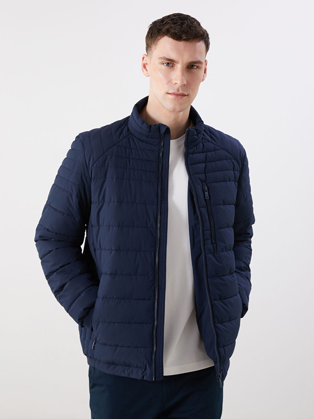 Muškarac TAMNO PLAVA Puffer jakna/napuhana deblja jakna-1