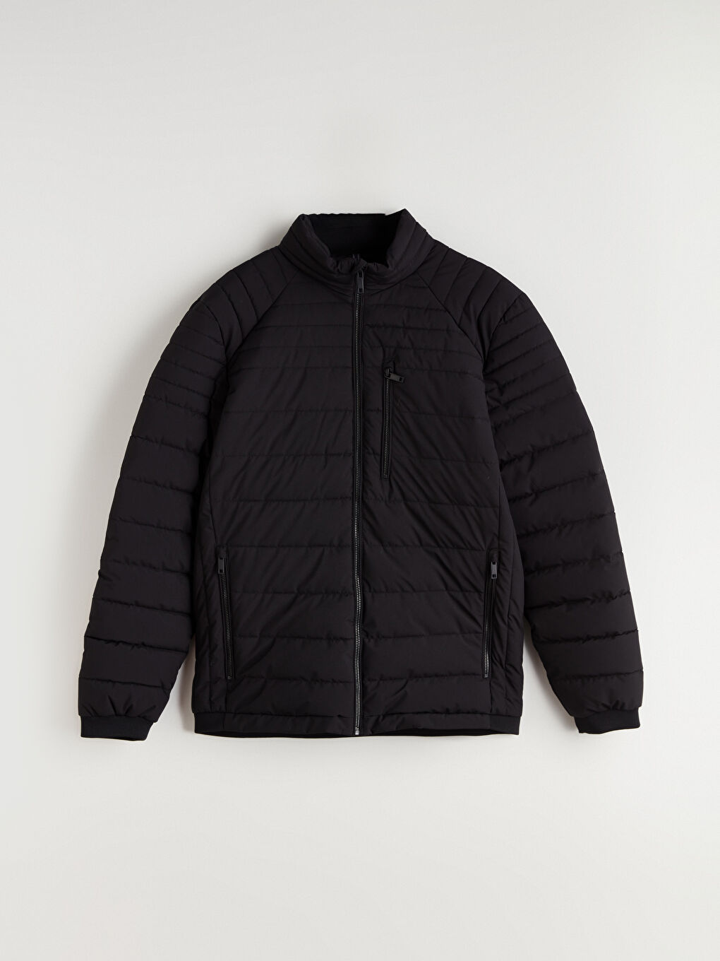 Standard Fit Funnel Neck Men's Puffer Coat-5