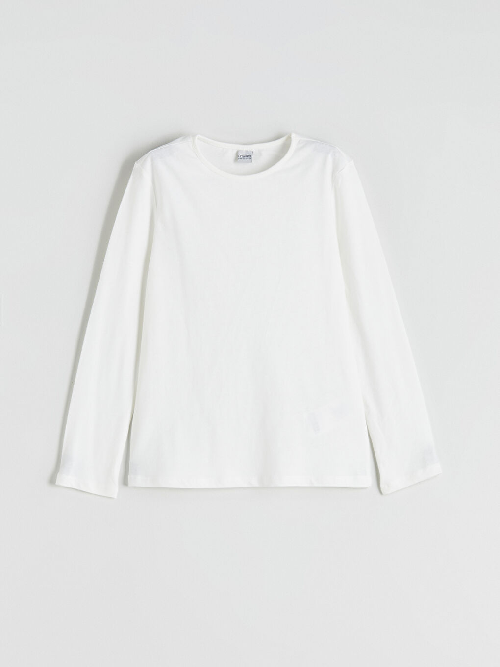 Bej Bisiklet Yaka Basic Kız Çocuk Tişört