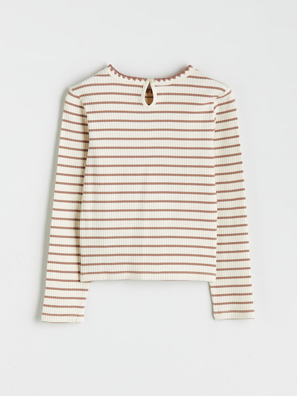 Crew Neck Striped Girls' T-Shirt-3