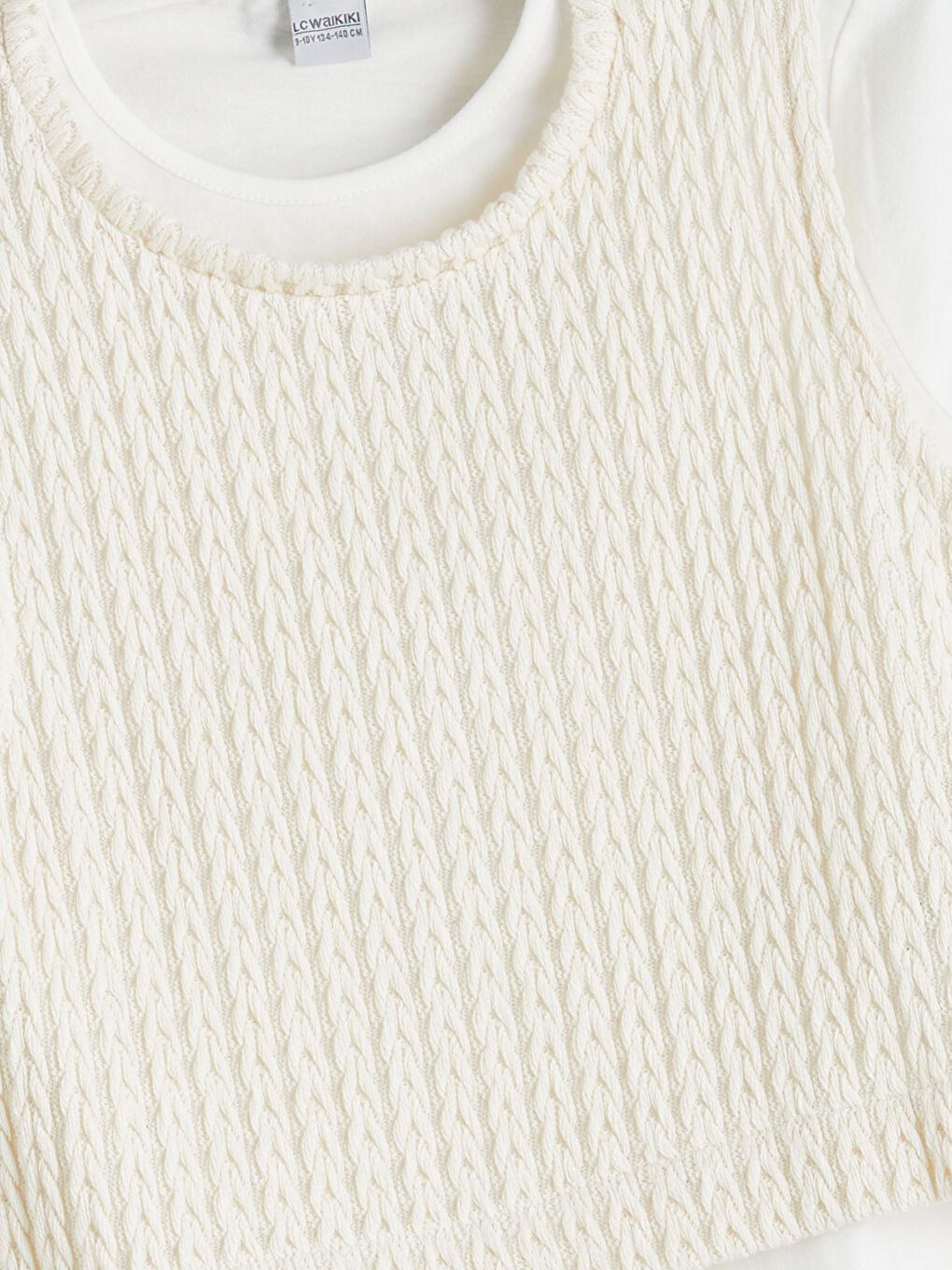 Crew Neck Girls' T-Shirt and Sweater 2 Pack-1