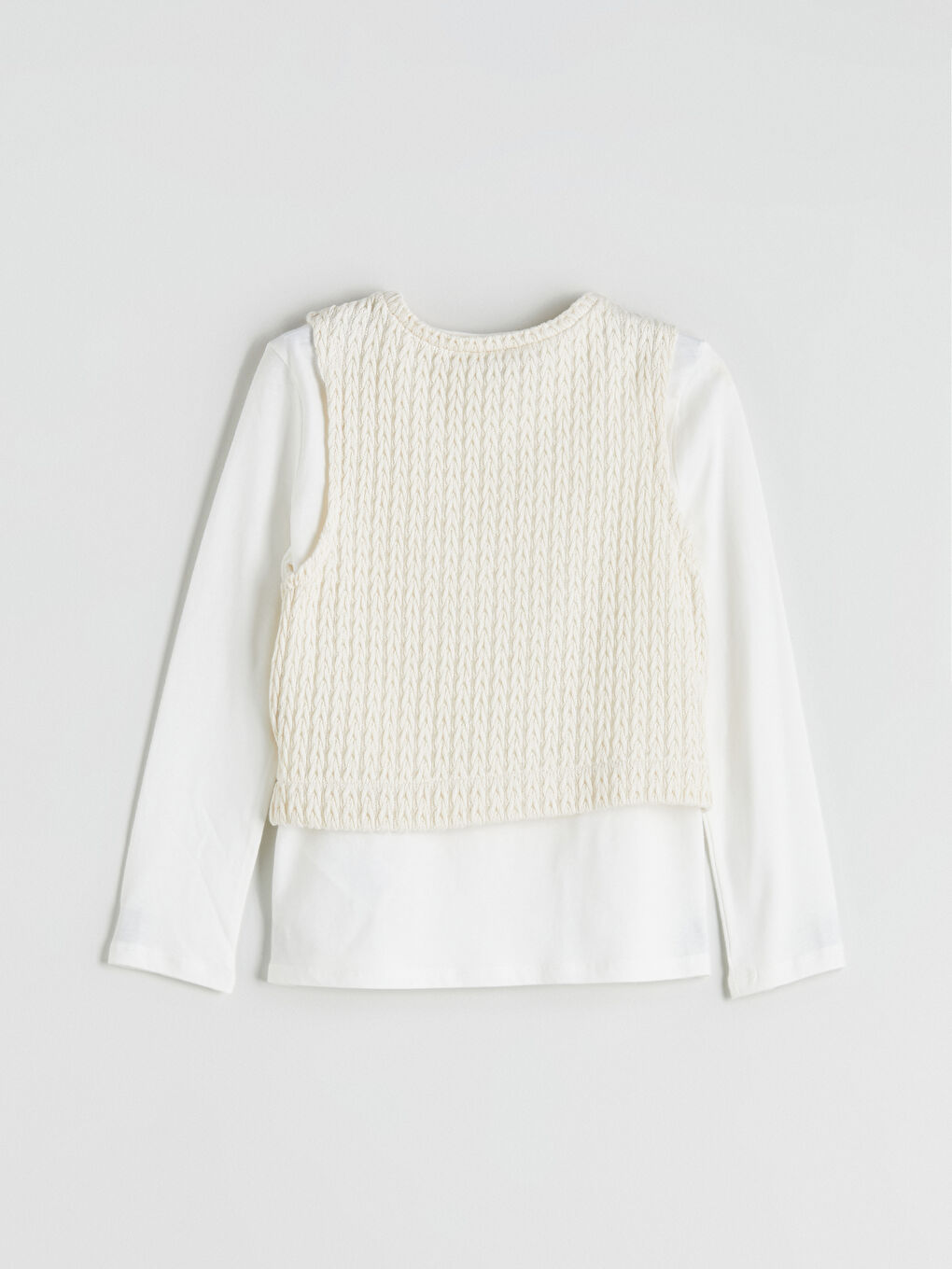 Crew Neck Girls' T-Shirt and Sweater 2 Pack-2