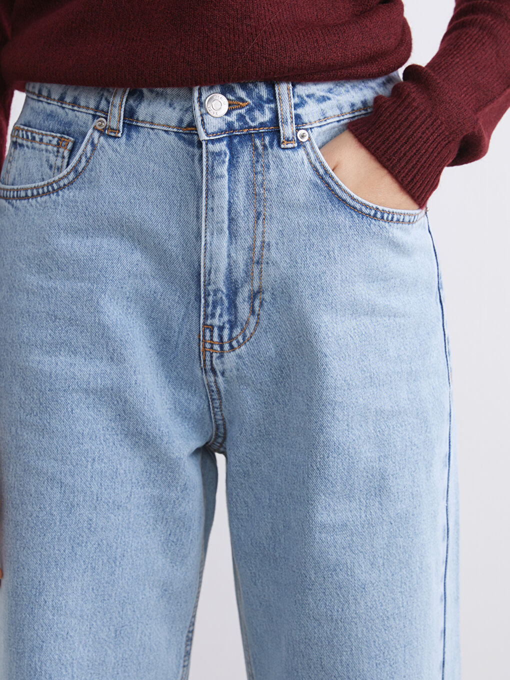 جينز واسع الأرجل للسيدات-2