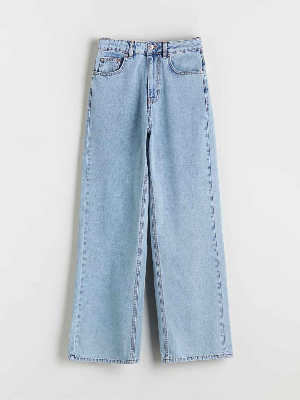 جينز واسع الأرجل للسيدات-4