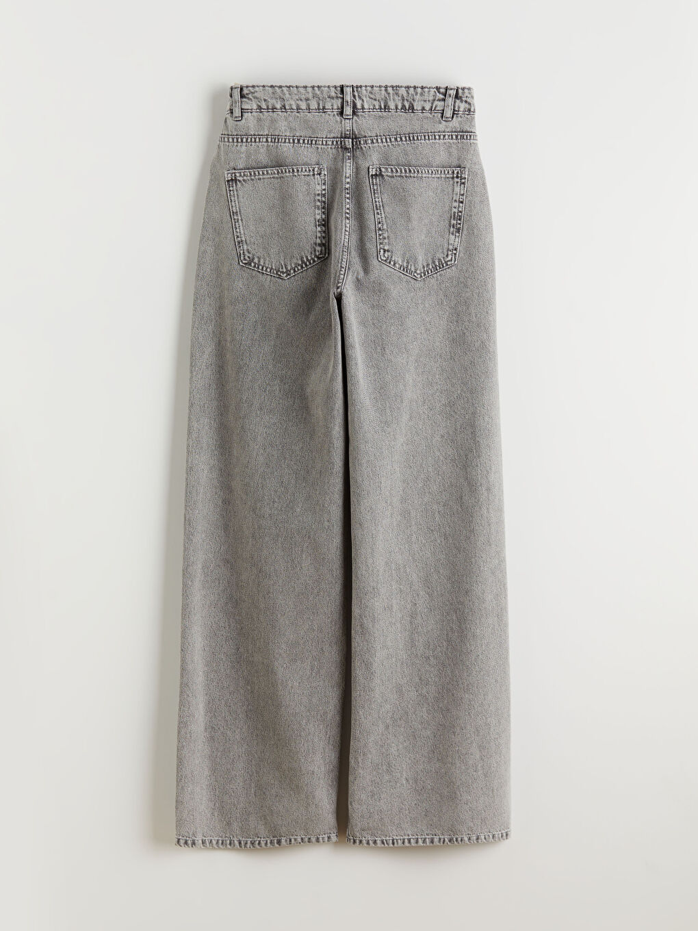 جينز واسع الساق عالي الخصر للسيدات-10