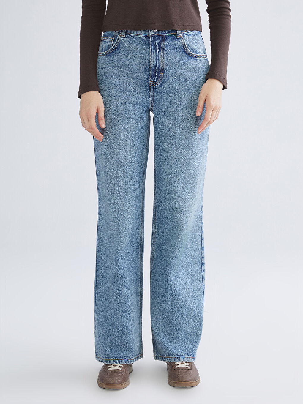 Джинсы для женщин мешковатого кроя-1