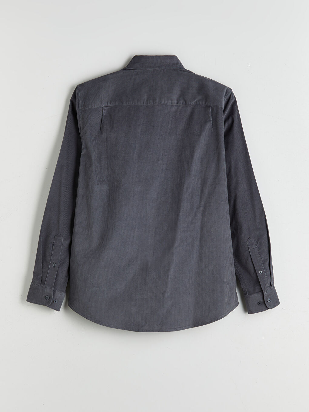 Regular Fit Long Sleeve Velvet Men's Shirt-5