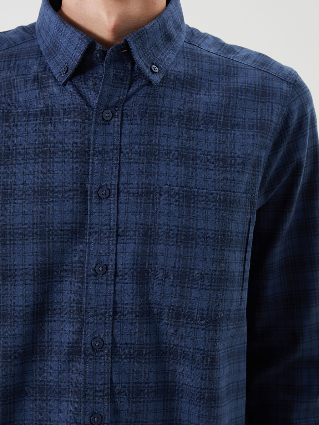 Regular Fit Plaid Men's Shirt-2