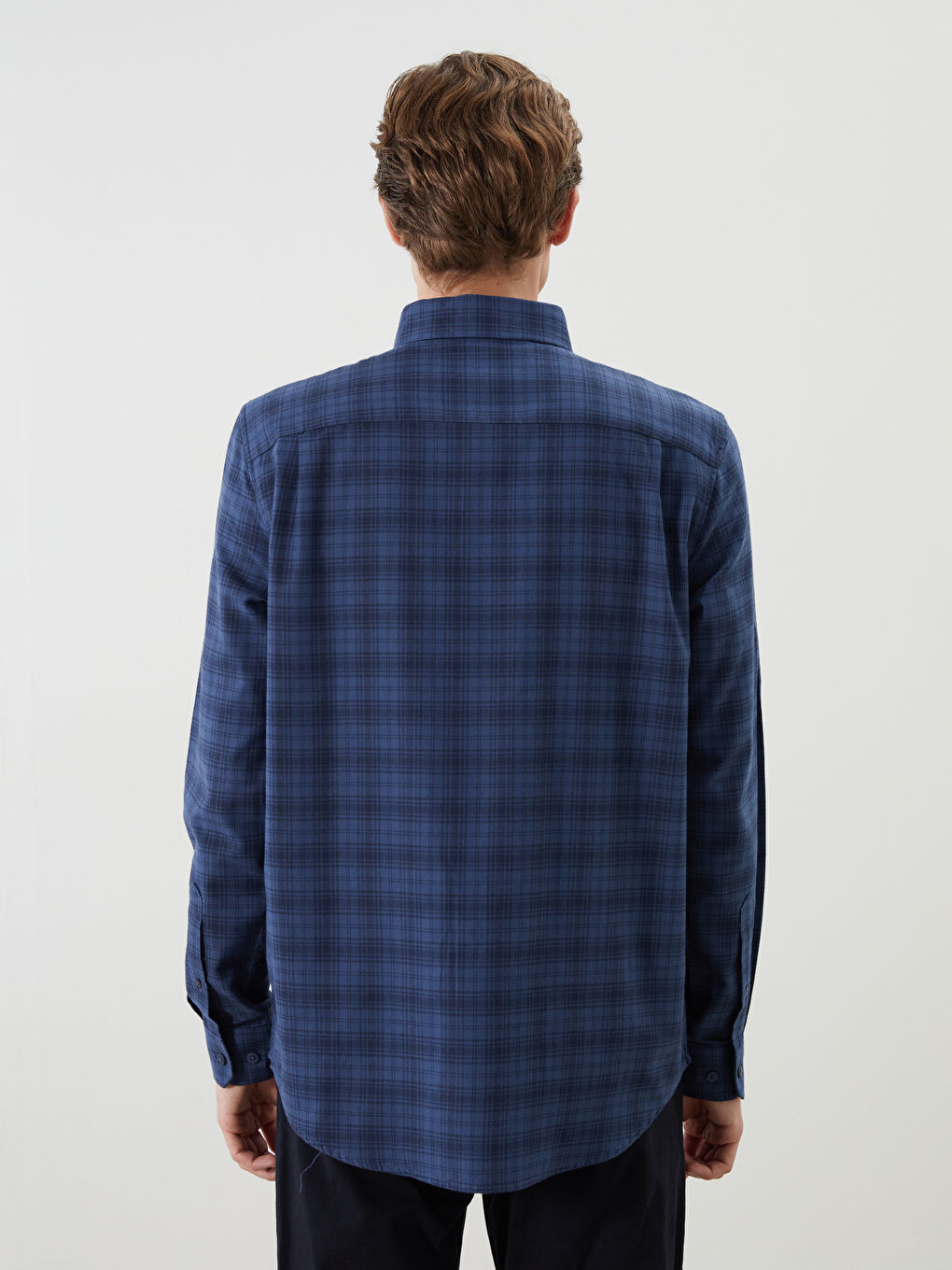 Regular Fit Plaid Men's Shirt-3
