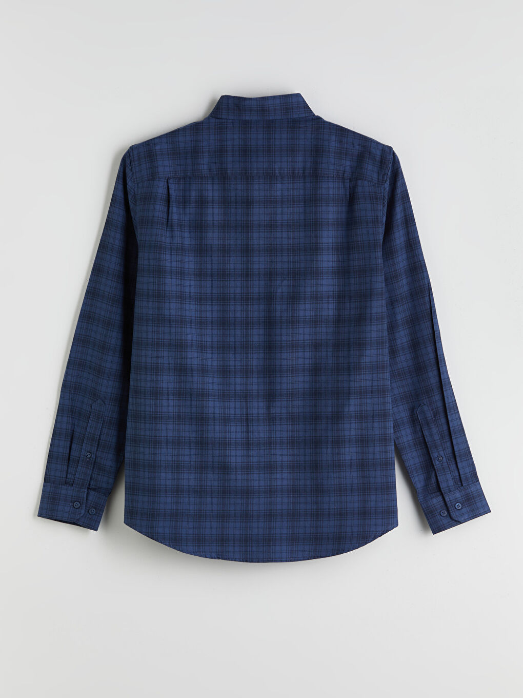 Regular Fit Plaid Men's Shirt-5