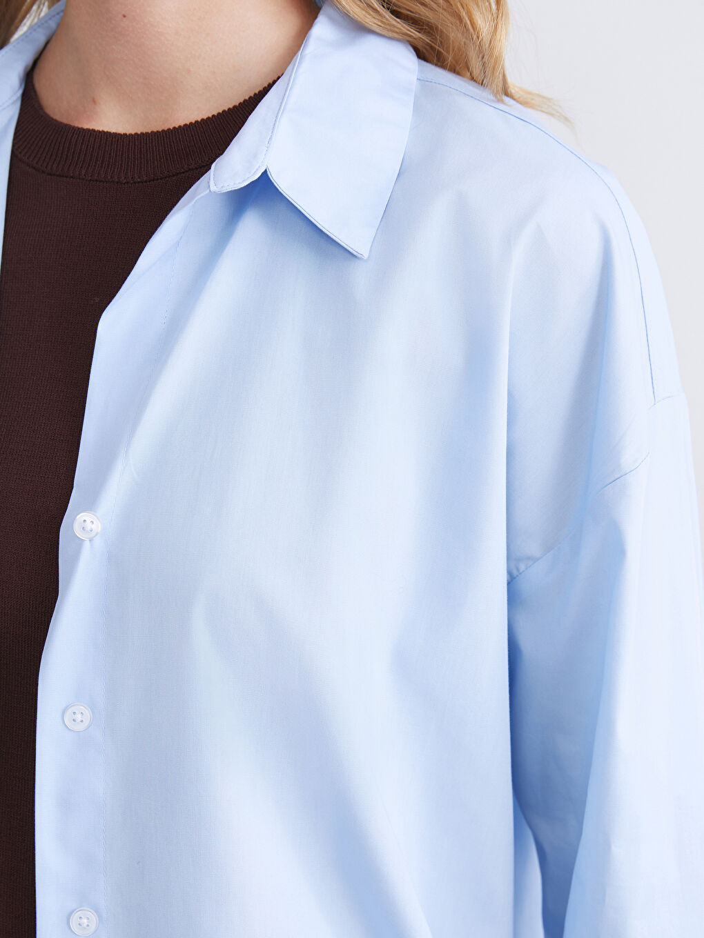 XSIDE Oversize Poplin Women's Shirt -W5CC02Z8-CV6