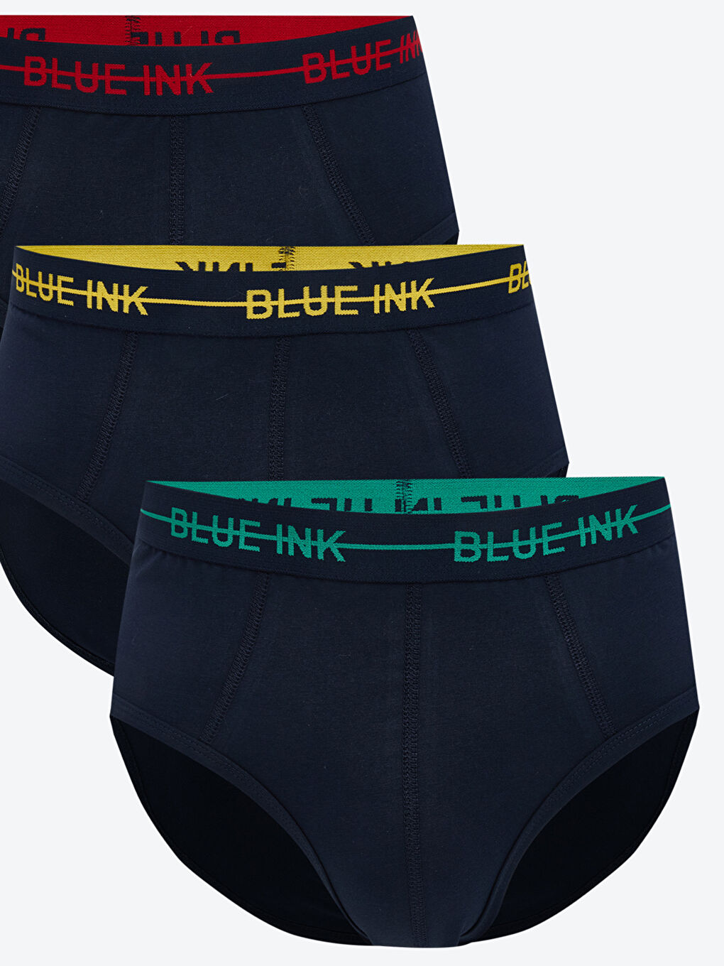 LC WAIKIKI Standard Size Cotton Flexible Men's Slip Briefs 3-pack -W5CC07Z8-DWP