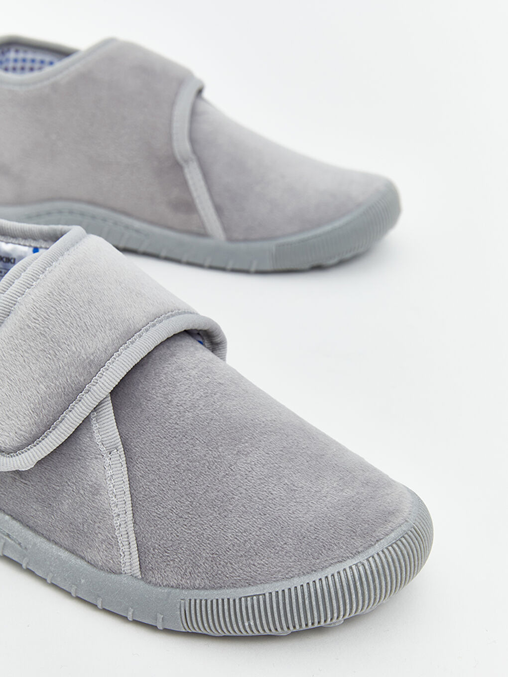 Gri Cırt Cırtlı Erkek Çocuk Panduf-2