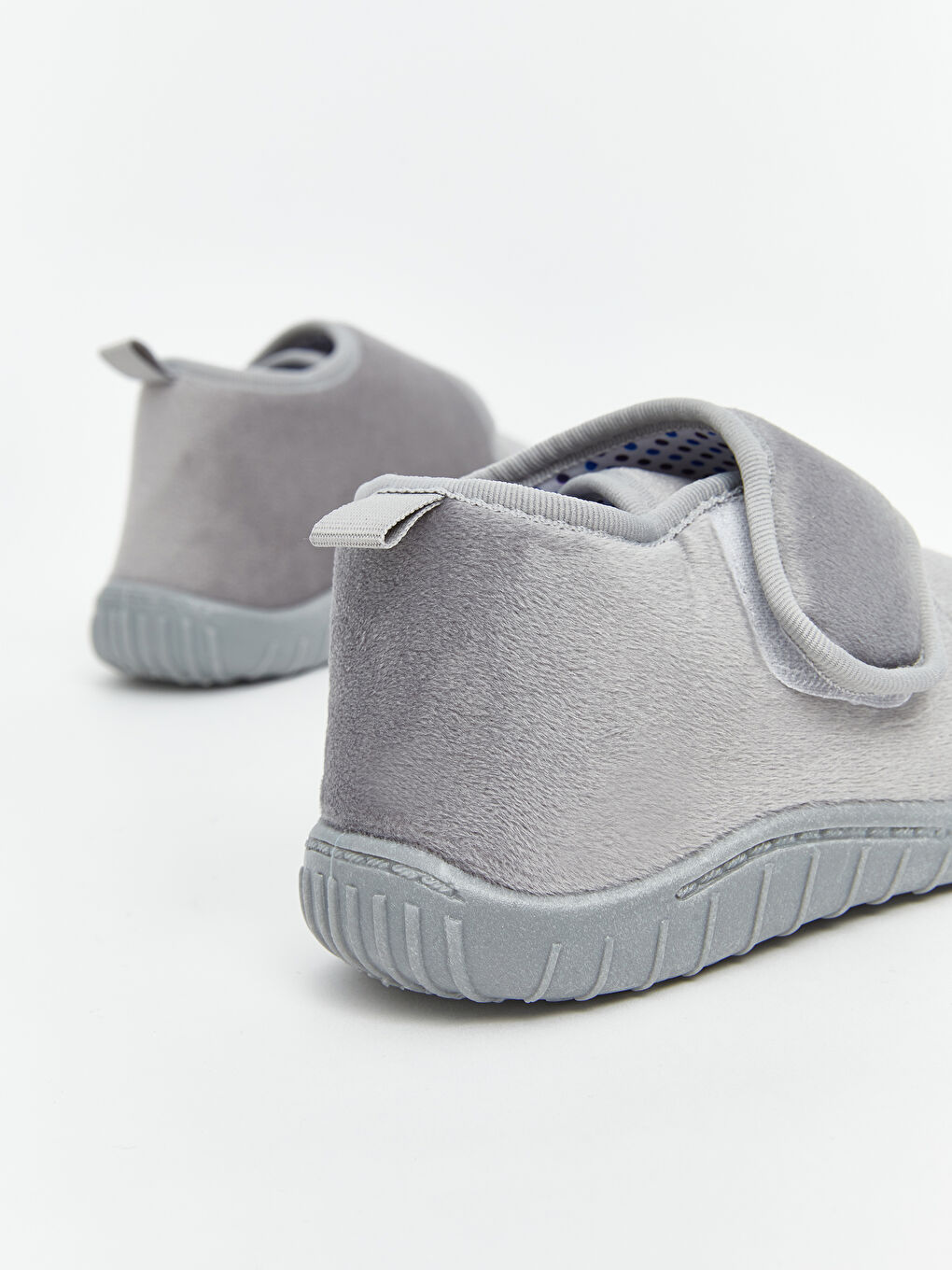 Gri Cırt Cırtlı Erkek Çocuk Panduf-4