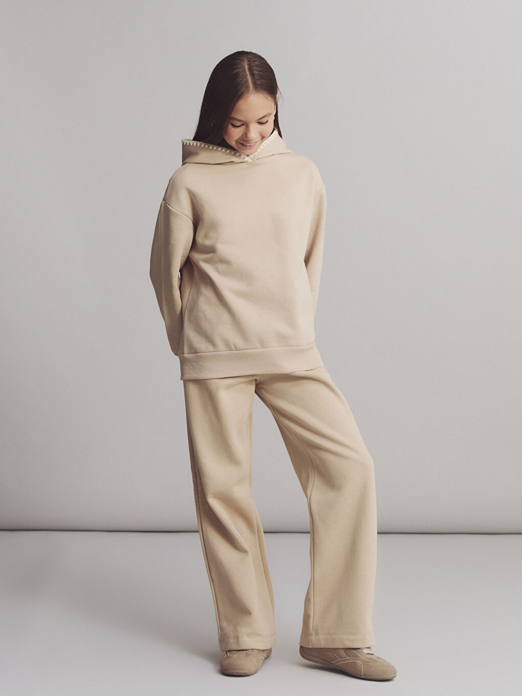 Hooded Girls' Sweatshirt-1