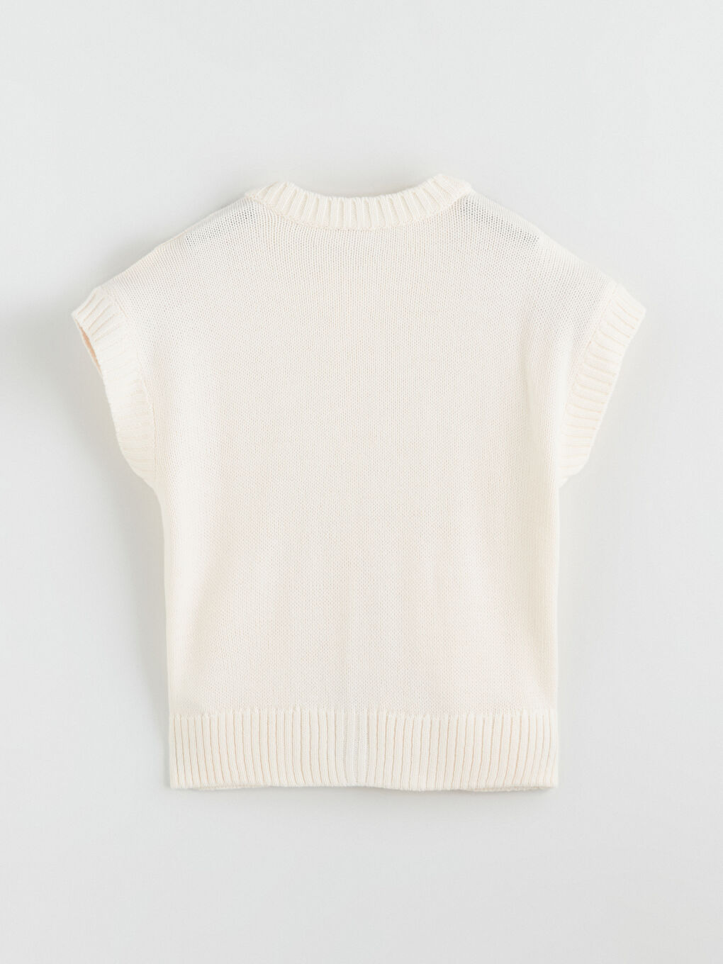 Bej Basic Kız Çocuk Yelek-4