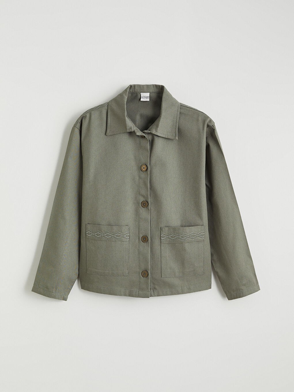 Long Sleeve Girls' Shirt Jacket-1