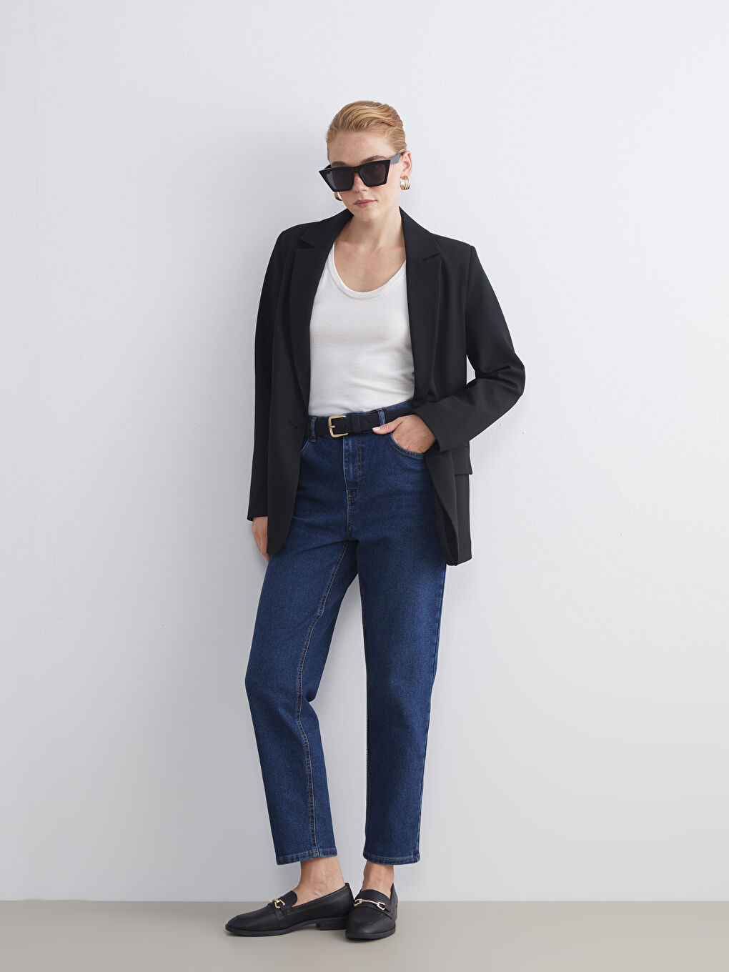 LCW Modest Дънки Mom Fit за жени -W5CC78Z8-309