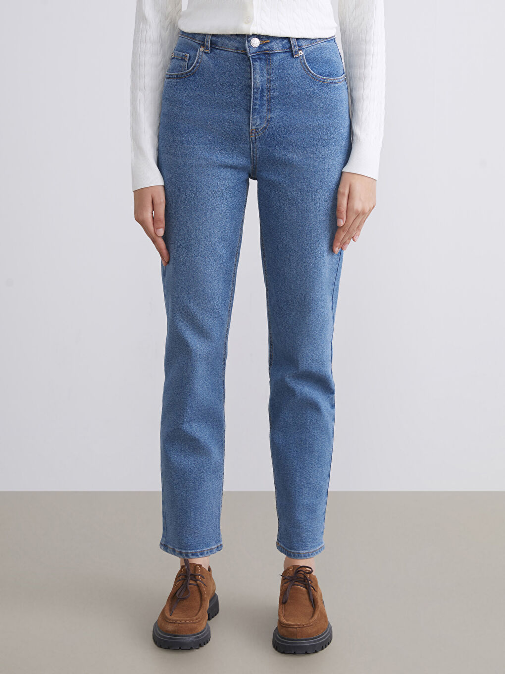 LCW Modest Mom Fit Women's Jeans -W5CC78Z8-507
