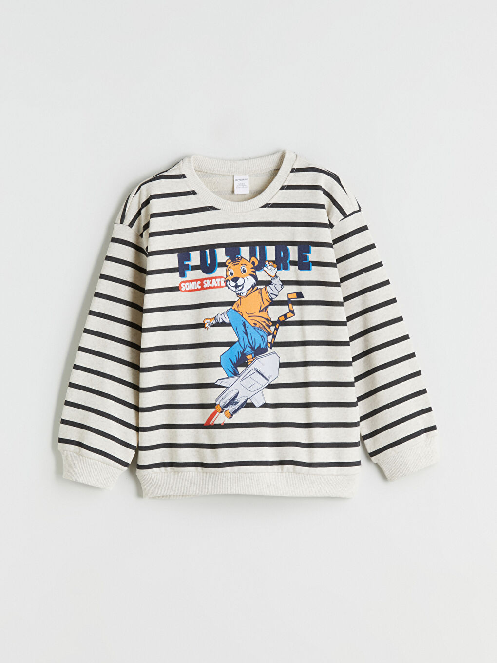 Karışık Bisiklet Yaka Erkek Çocuk Sweatshirt