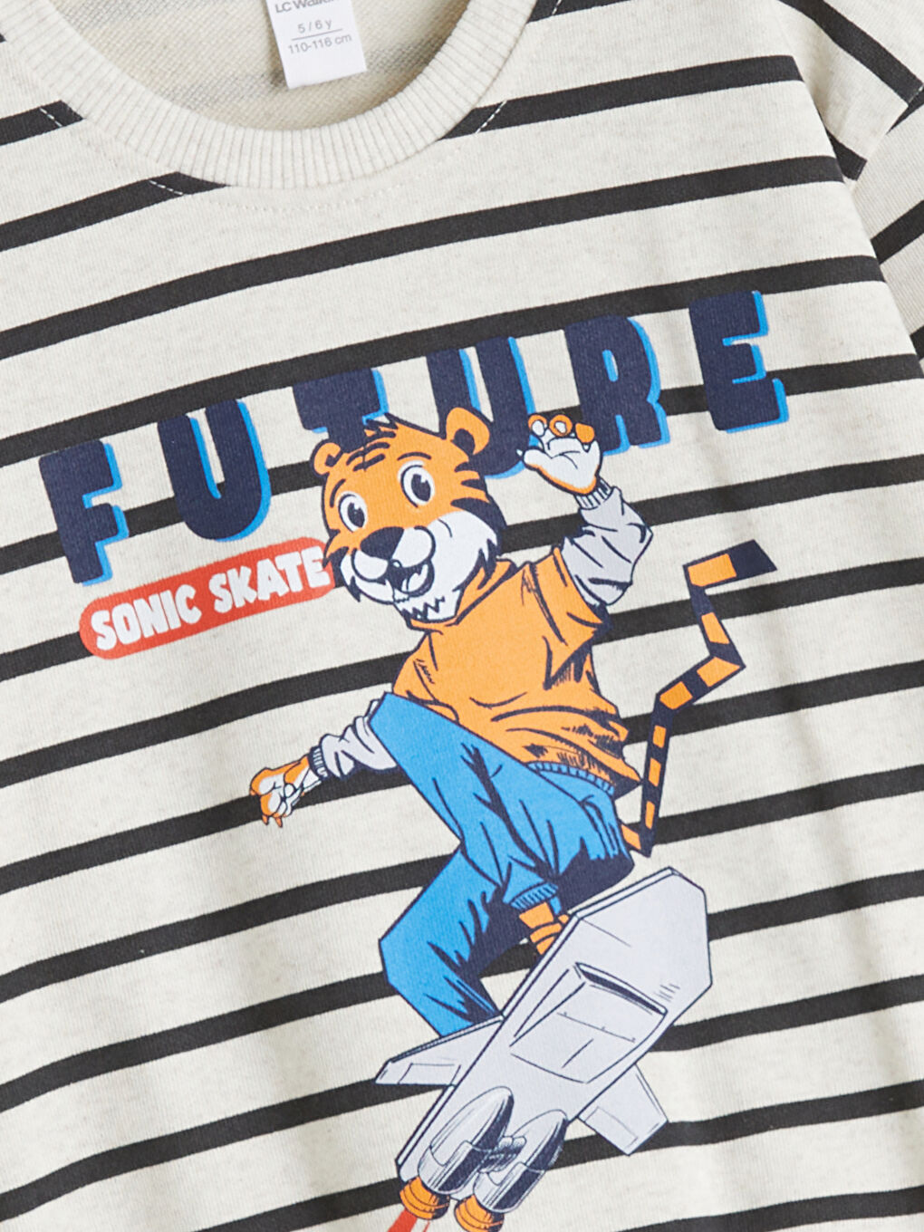 Karışık Bisiklet Yaka Erkek Çocuk Sweatshirt-1