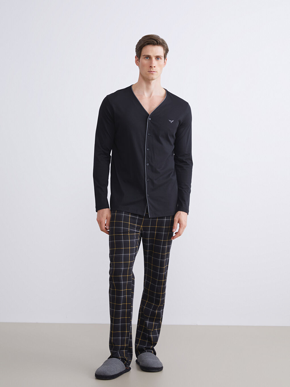 Regular Fit Men's Pyjama Set-1