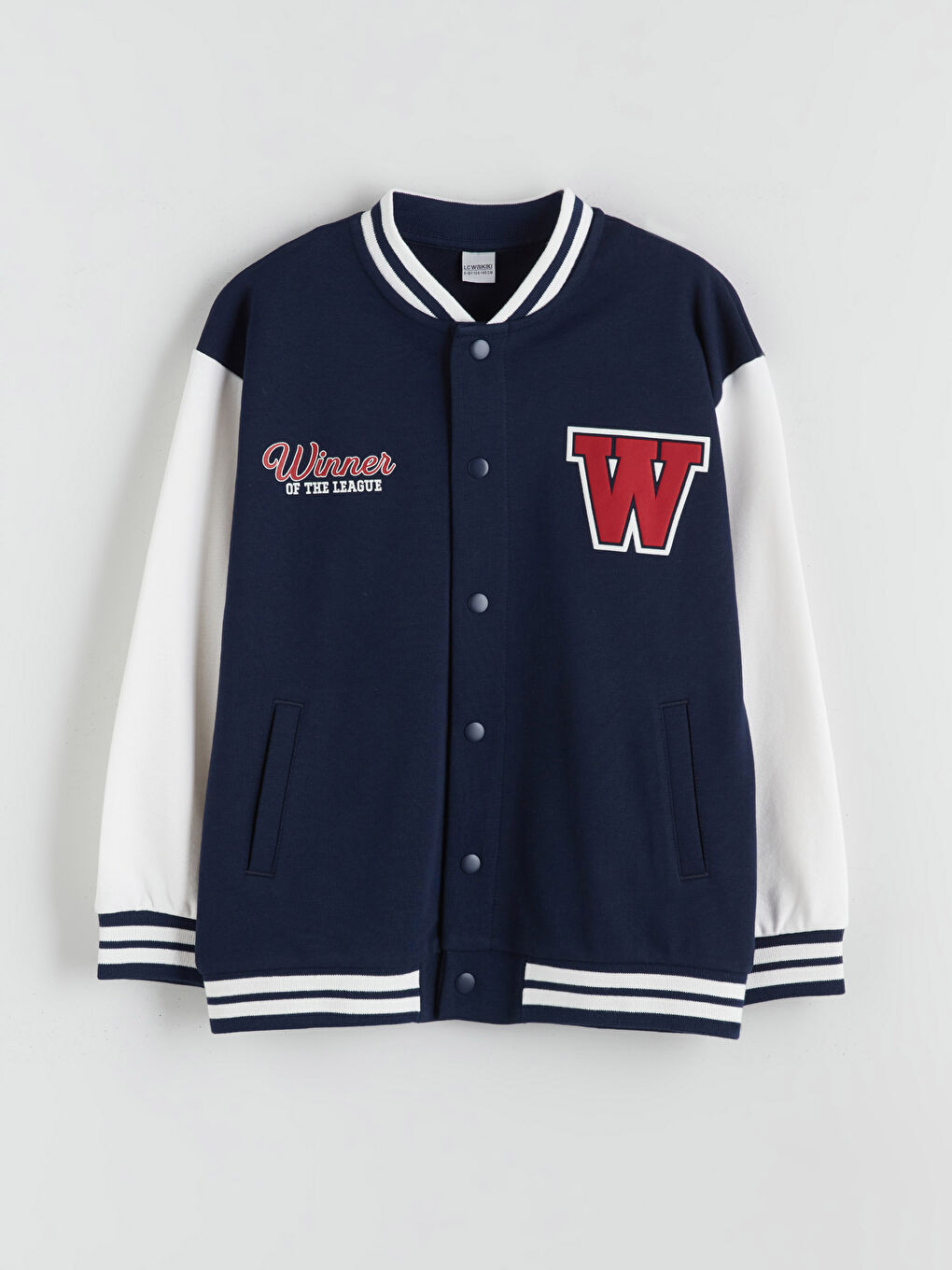 Lacivert Baskılı Erkek Çocuk Kolej Ceket