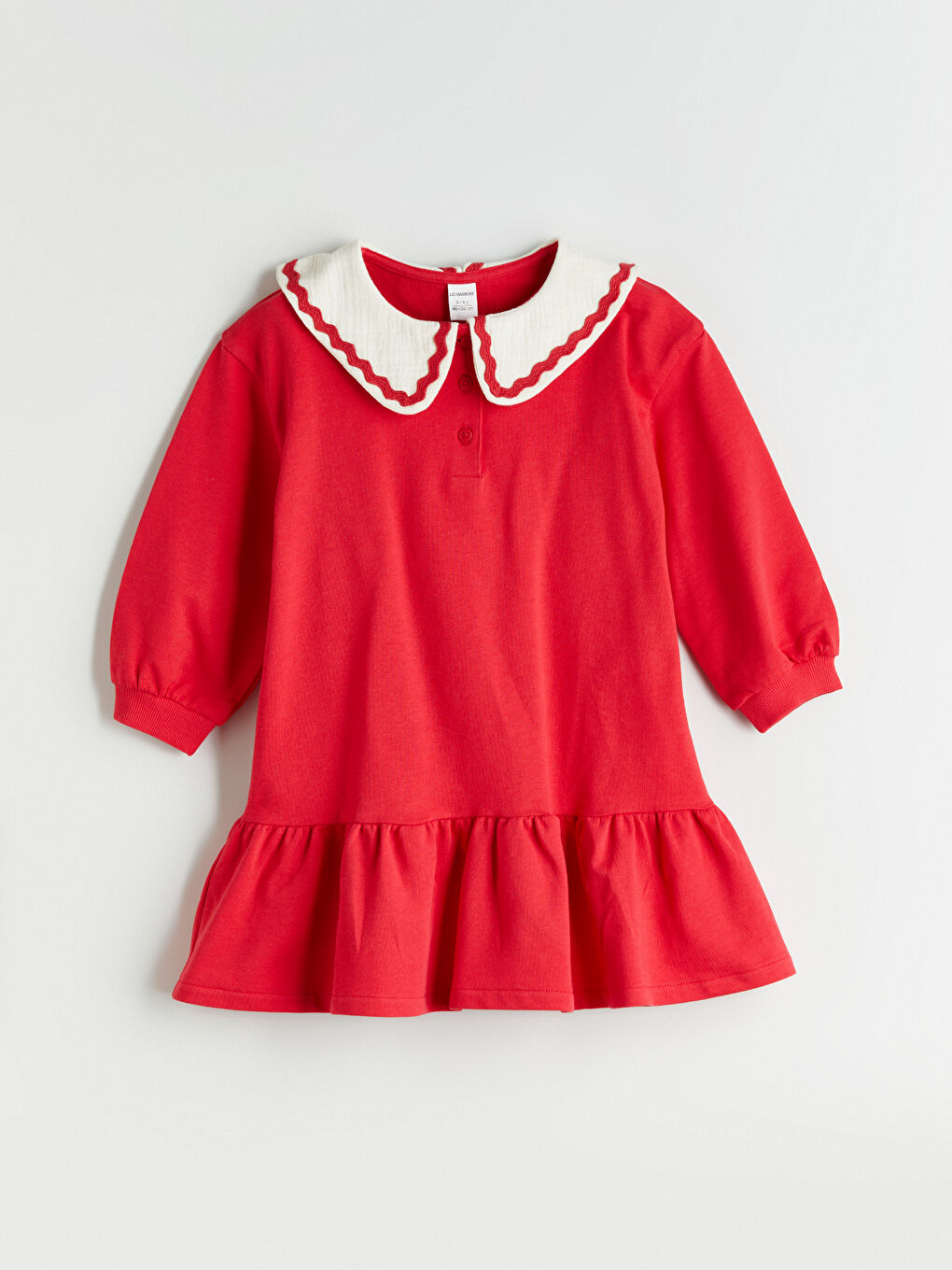 Peter Pan Collar Girls' 2 Thread Dress