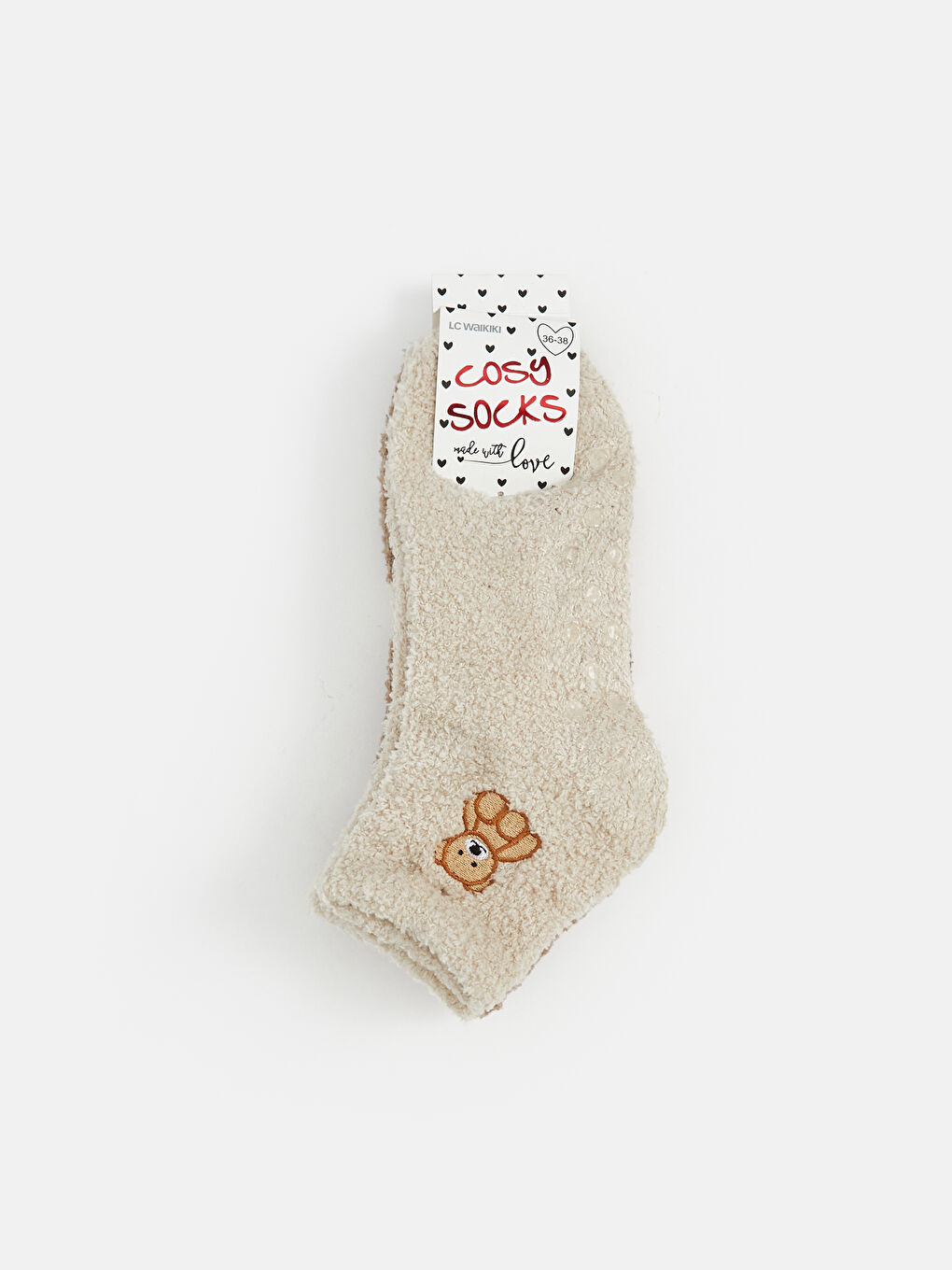 Woman BEIGE Homewear Socks