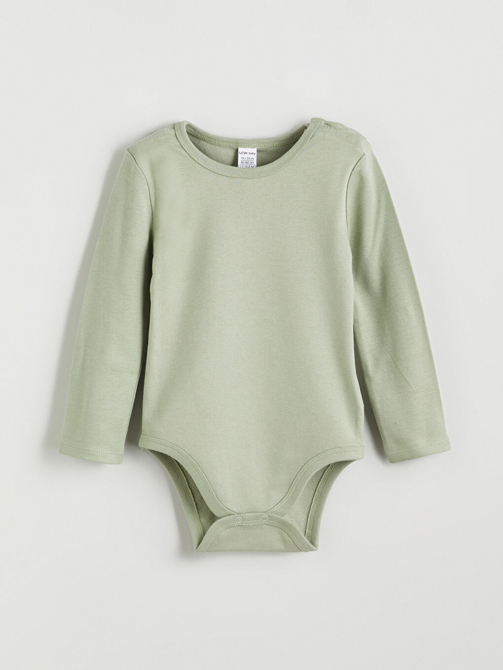 Yeşil Bisiklet Yaka Erkek Bebek Çıtçıtlı Body