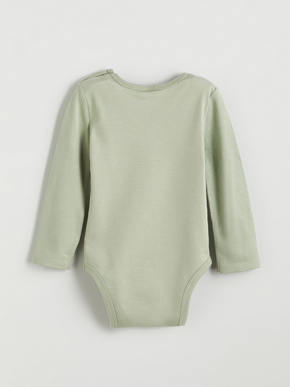 Yeşil Bisiklet Yaka Erkek Bebek Çıtçıtlı Body-1