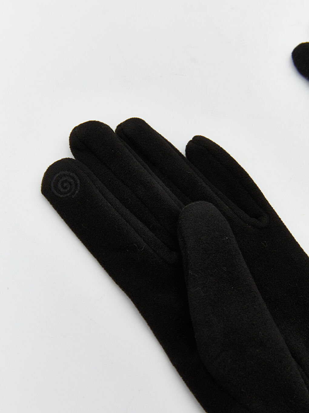 Женские перчатки с меховой отделкой-1