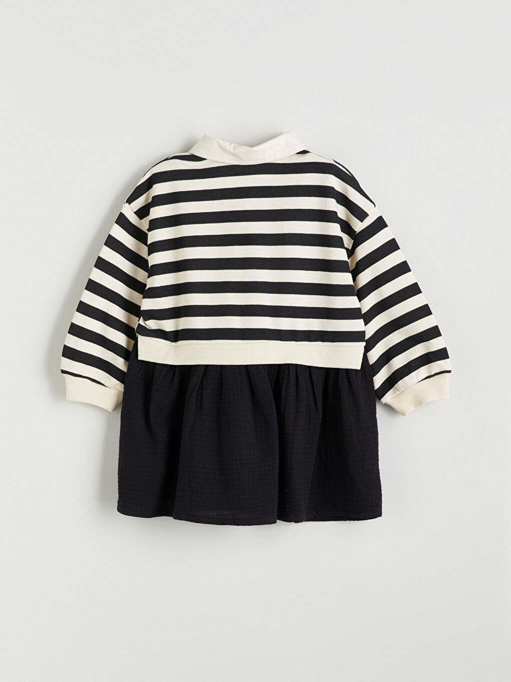 Baby Neck Long Sleeve Baby Girl Dress-2