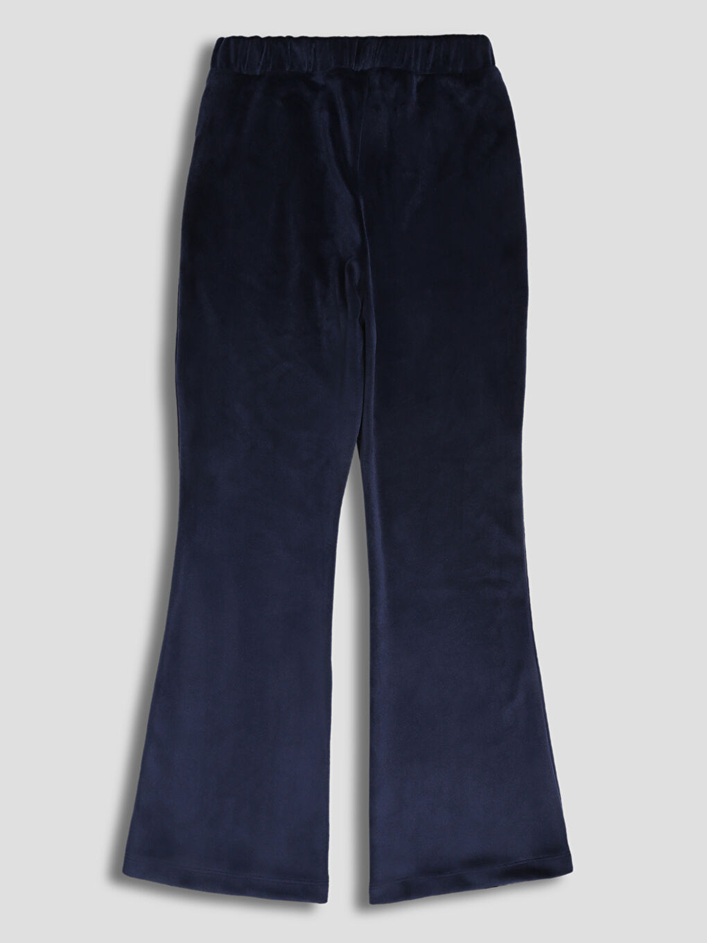 Elastic Waist Flared Girls' Velvet Leggings-1