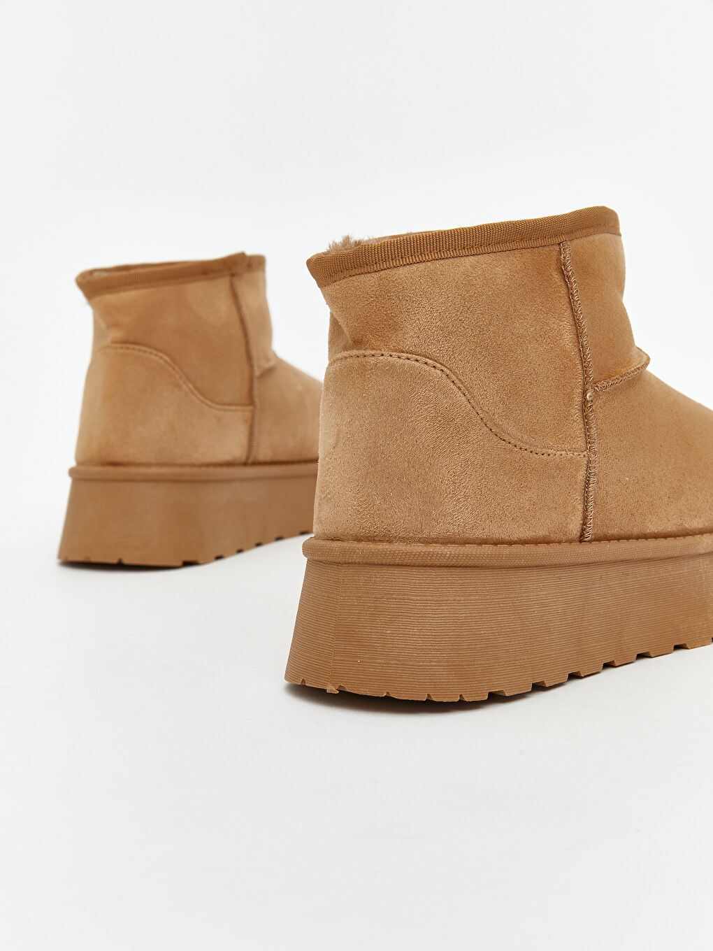 Ботинки с меховой отделкой для женщин-4