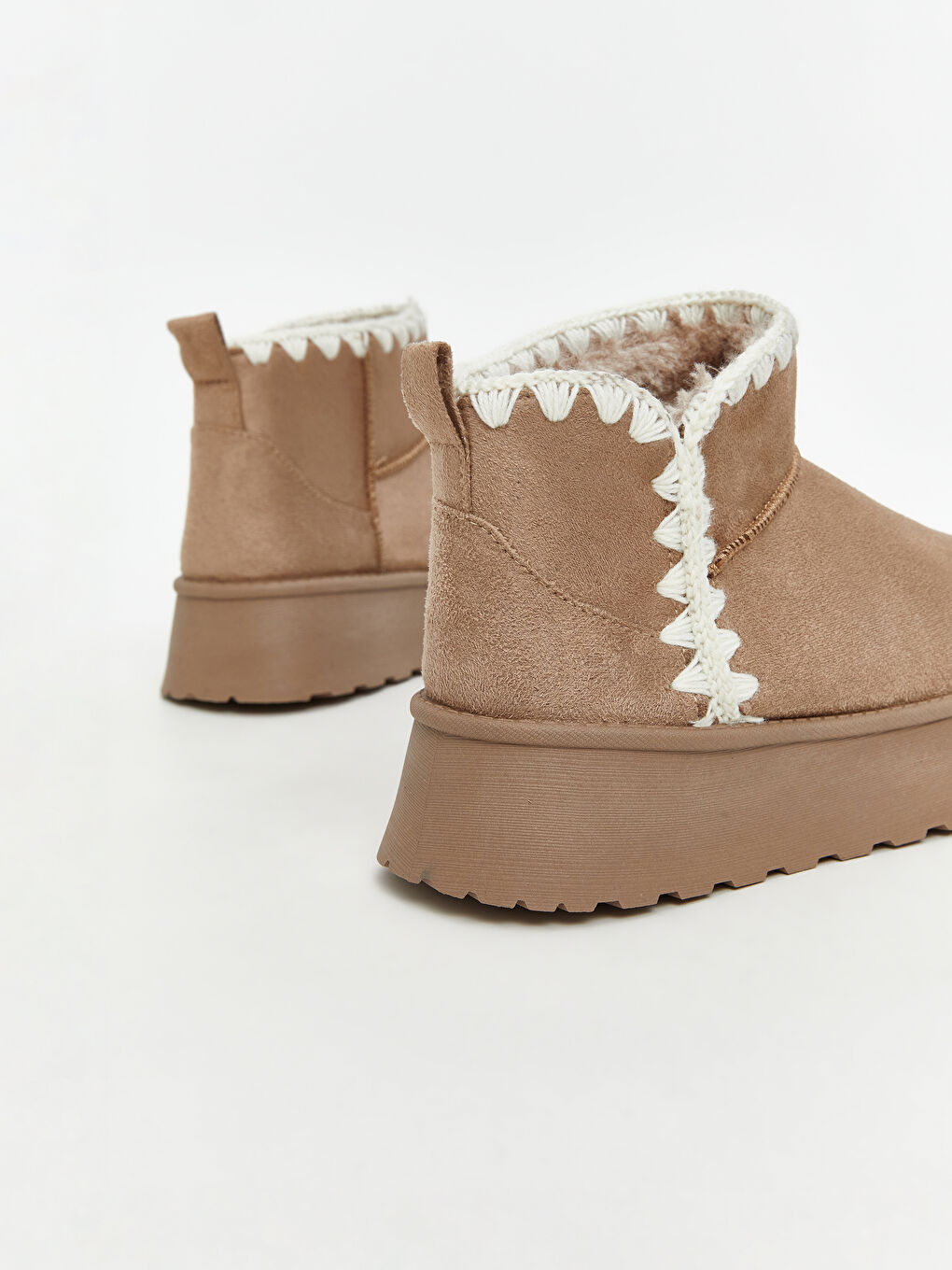 Faux Suede Women's Boots-4