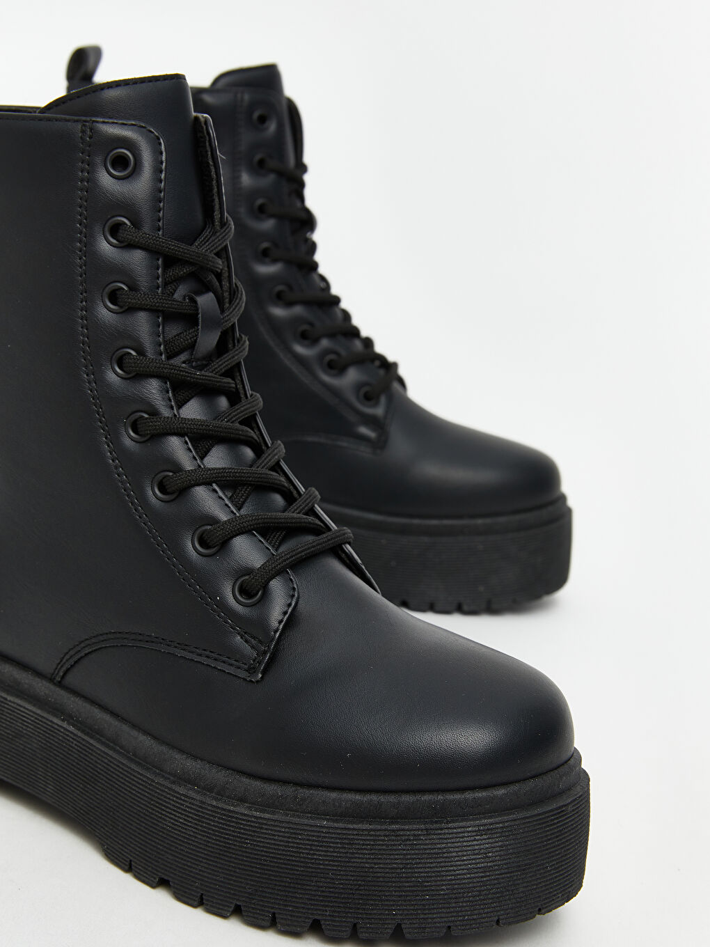 Leather-Look Women's Boots-2