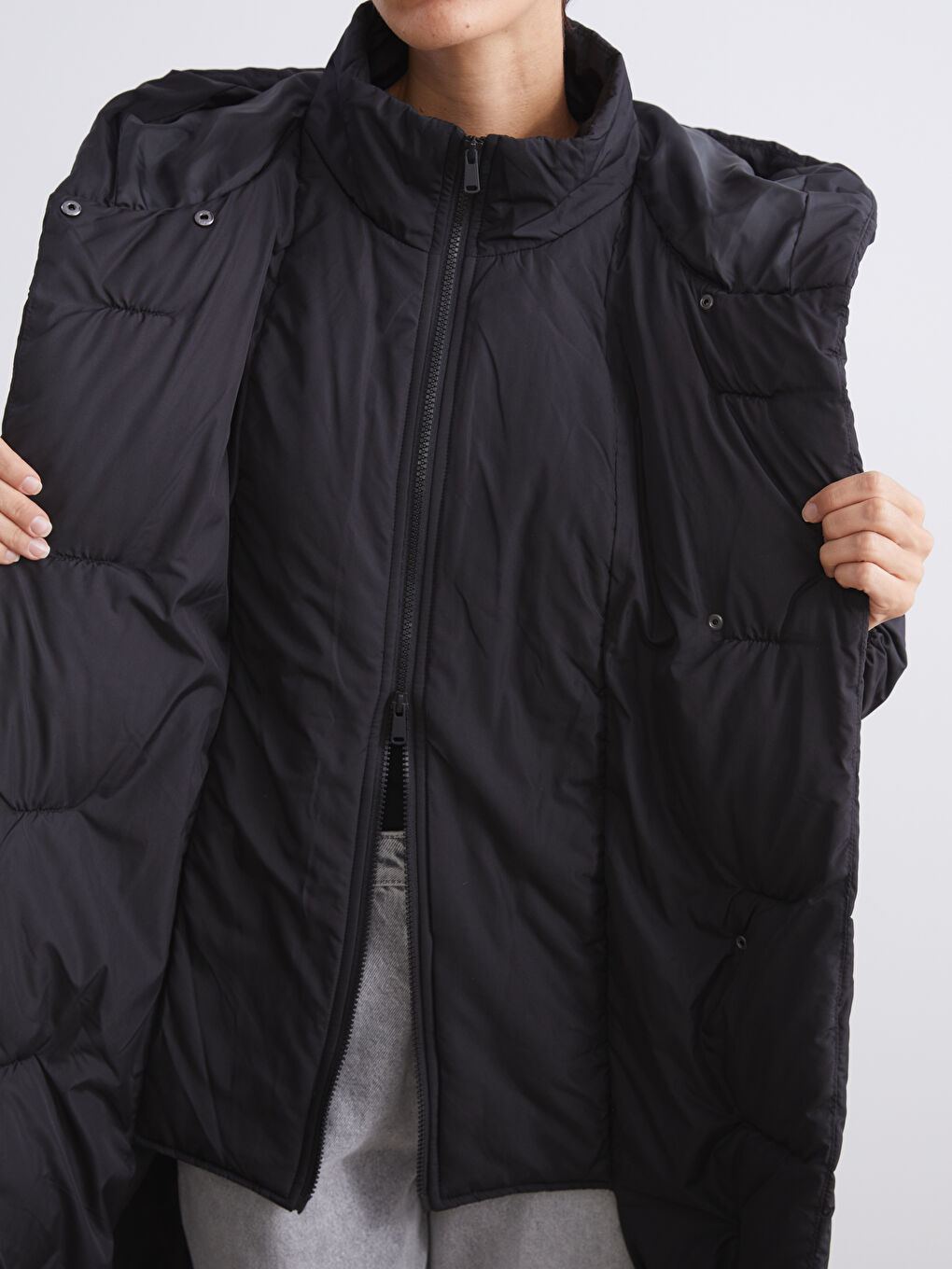 Hooded Women's Puffer Coat-2