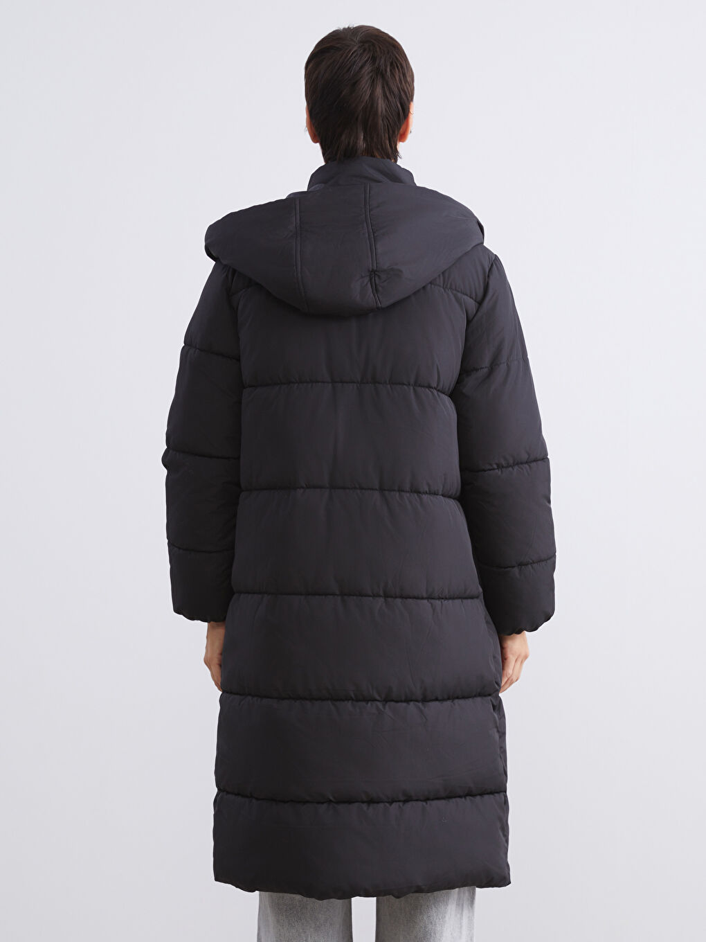 Hooded Women's Puffer Coat-5
