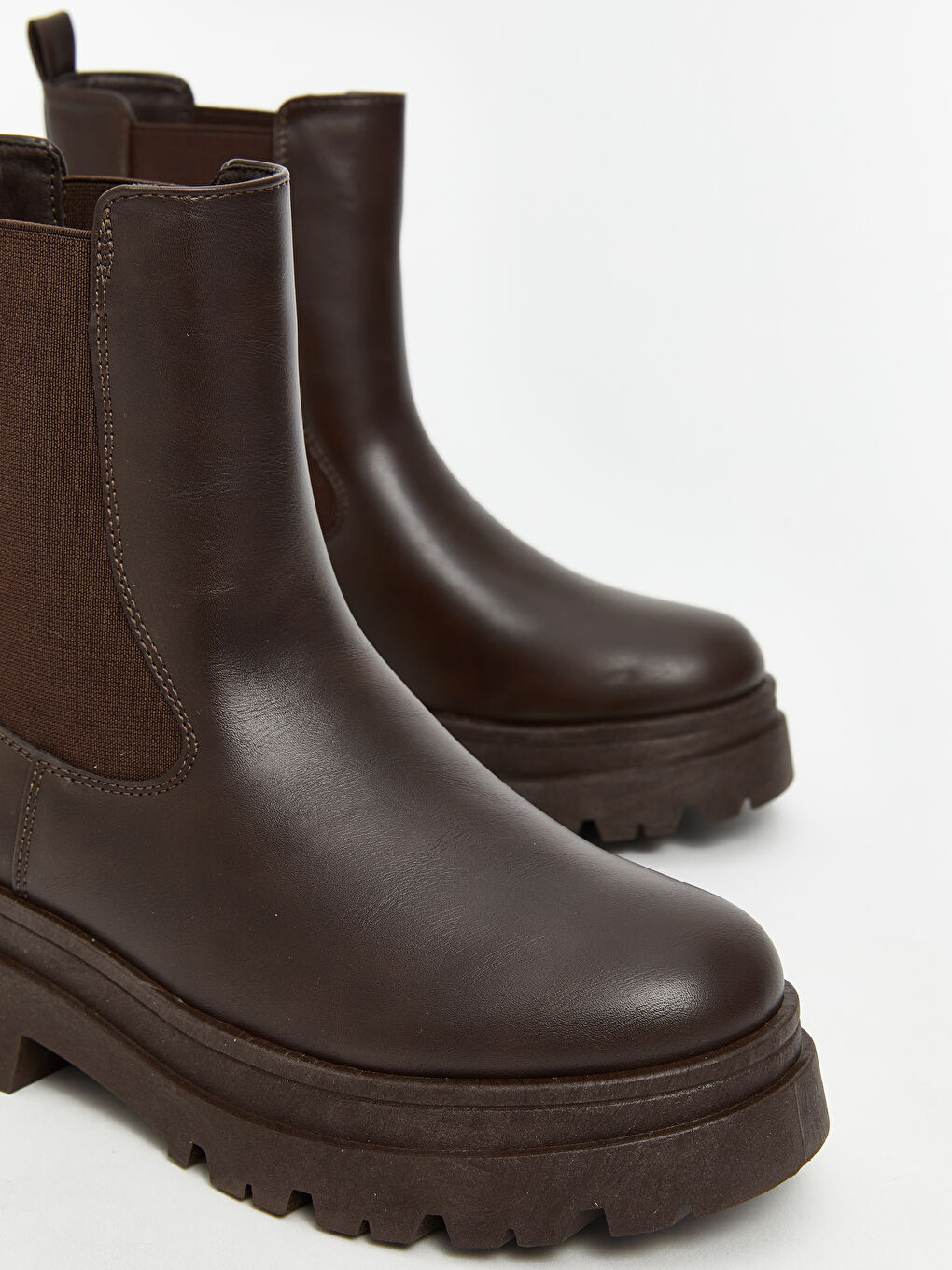 Leather-Look Women's Boots-2