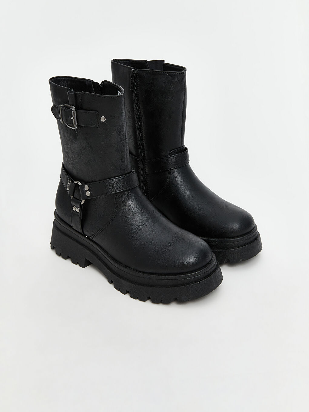 Leather-Look Women's Boots