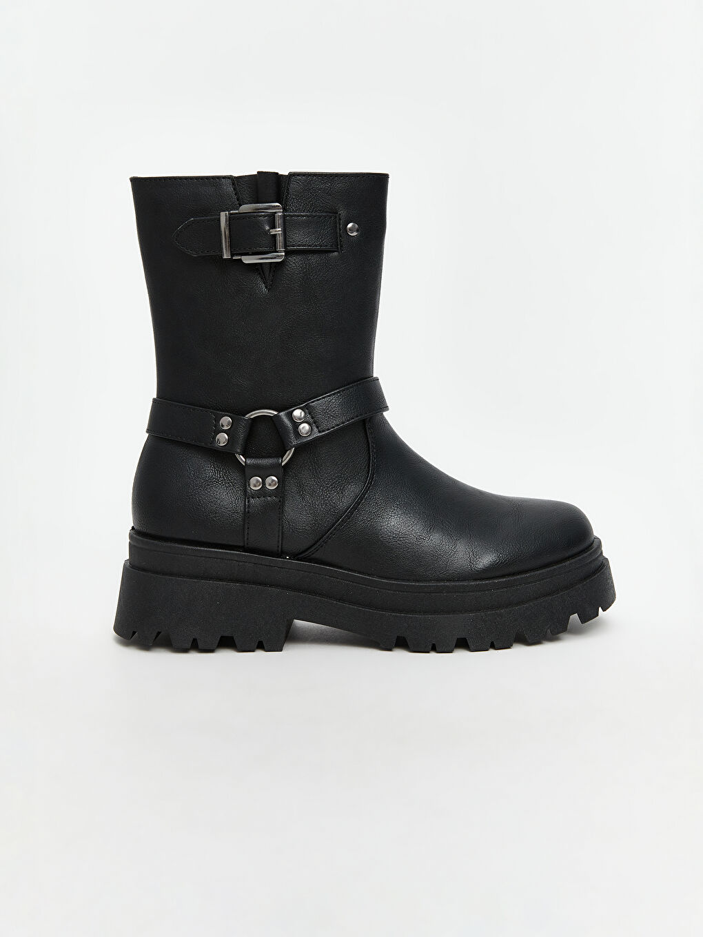 Leather-Look Women's Boots-1